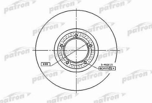 Patron PBD1623 - Гальмівний диск autozip.com.ua