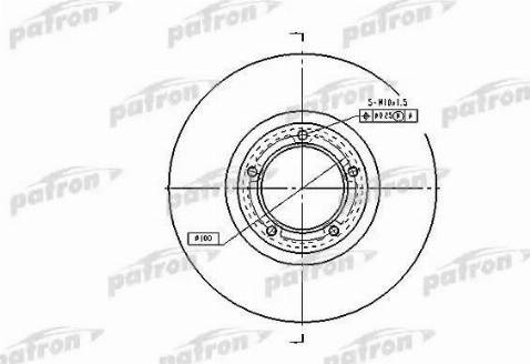 Patron PBD1622 - Гальмівний диск autozip.com.ua