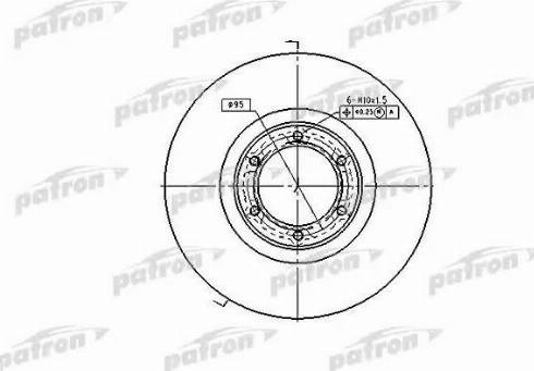 Patron PBD1002 - Гальмівний диск autozip.com.ua