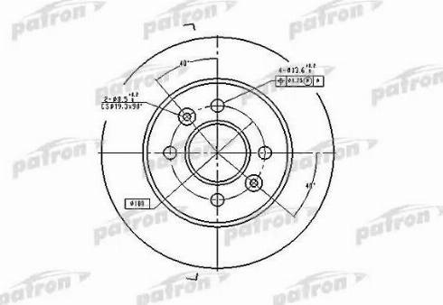 Patron PBD1030 - Гальмівний диск autozip.com.ua