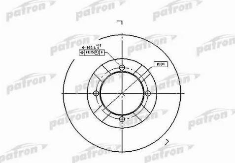 Patron PBD3095 - Гальмівний диск autozip.com.ua