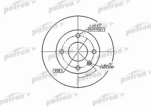 Patron PBD2598 - Гальмівний диск autozip.com.ua