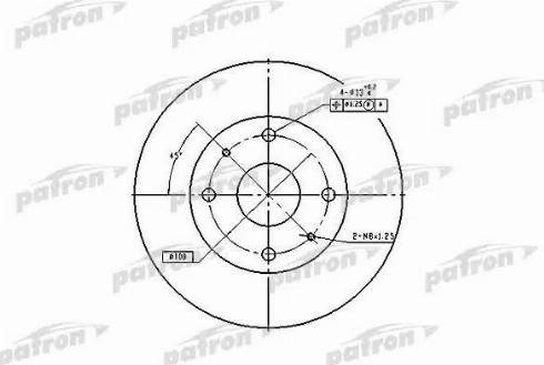 Patron PBD2576 - Гальмівний диск autozip.com.ua