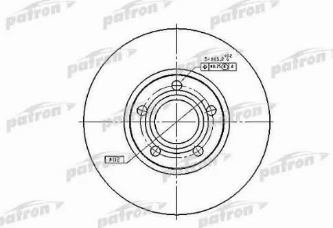 Patron PBD2651 - Гальмівний диск autozip.com.ua