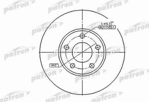 Patron PBD2652 - Гальмівний диск autozip.com.ua