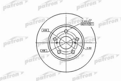 Patron PBD2683 - Гальмівний диск autozip.com.ua