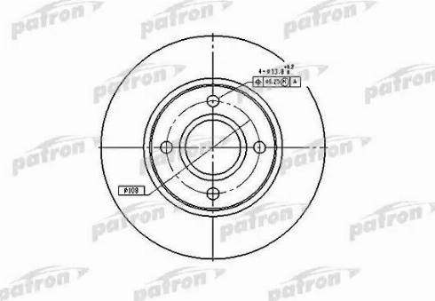 Patron PBD2622 - Гальмівний диск autozip.com.ua