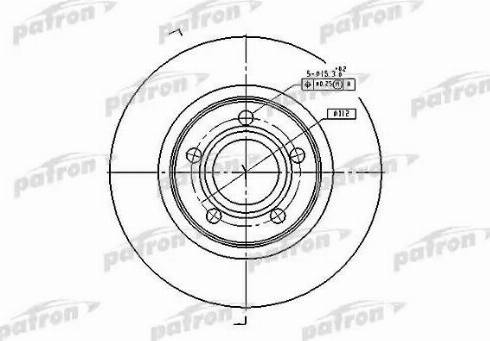 Patron PBD2806 - Гальмівний диск autozip.com.ua