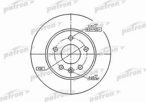 Patron PBD2797 - Гальмівний диск autozip.com.ua