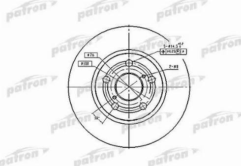 Patron PBD2742 - Гальмівний диск autozip.com.ua