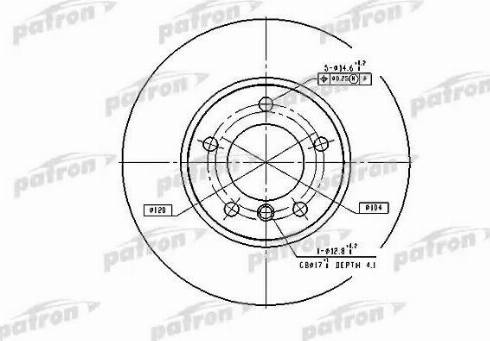 Patron PBD2769 - Гальмівний диск autozip.com.ua