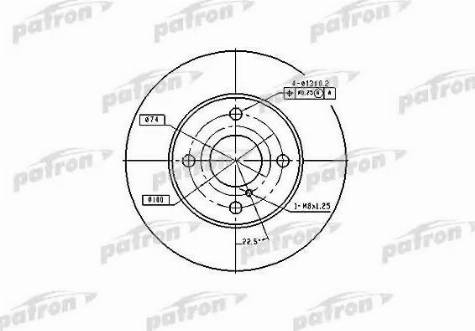 Patron PBD2719 - Гальмівний диск autozip.com.ua