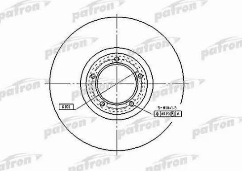 Patron PBD2785 - Гальмівний диск autozip.com.ua