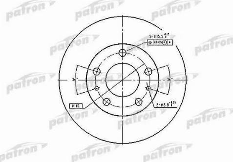 Patron PBD7219 - Гальмівний диск autozip.com.ua