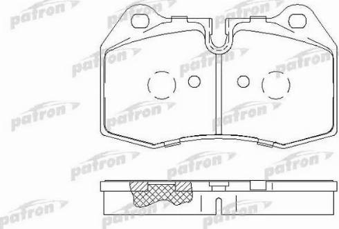 Patron PBP998 - Гальмівні колодки, дискові гальма autozip.com.ua