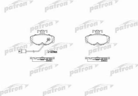 Patron PBP915 - Гальмівні колодки, дискові гальма autozip.com.ua