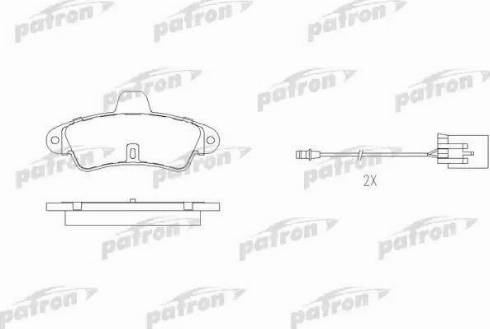 Patron PBP913 - Гальмівні колодки, дискові гальма autozip.com.ua