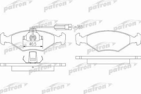 Patron PBP912 - Гальмівні колодки, дискові гальма autozip.com.ua