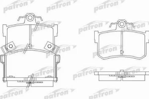 Patron PBP917 - Гальмівні колодки, дискові гальма autozip.com.ua