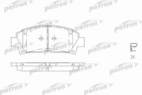 Patron PBP928 - Гальмівні колодки, дискові гальма autozip.com.ua