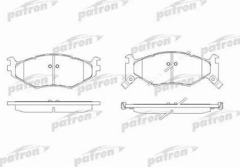 Patron PBP977 - Гальмівні колодки, дискові гальма autozip.com.ua