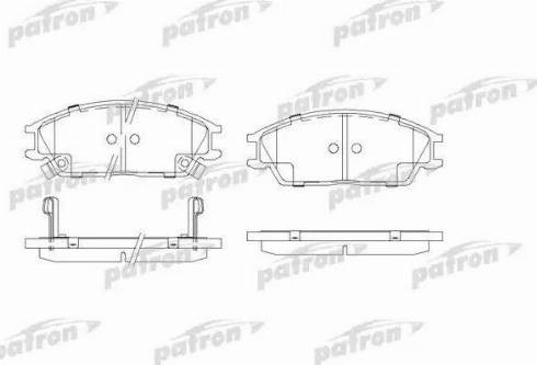 Patron PBP4076 - Гальмівні колодки, дискові гальма autozip.com.ua