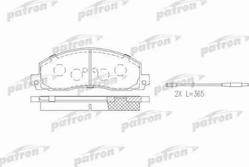 Patron PBP414 - Гальмівні колодки, дискові гальма autozip.com.ua