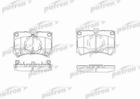 Patron PBP487 - Гальмівні колодки, дискові гальма autozip.com.ua