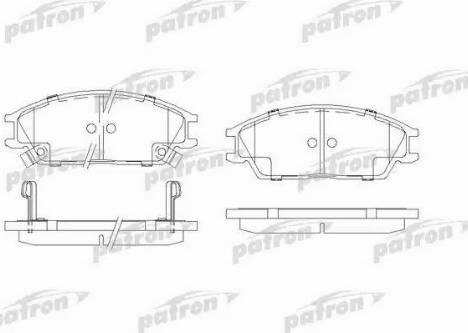 Patron PBP435 - Гальмівні колодки, дискові гальма autozip.com.ua