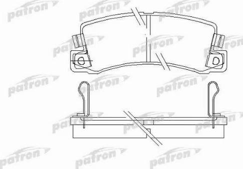 Patron PBP478 - Гальмівні колодки, дискові гальма autozip.com.ua