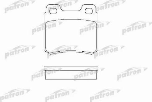 Patron PBP586 - Гальмівні колодки, дискові гальма autozip.com.ua
