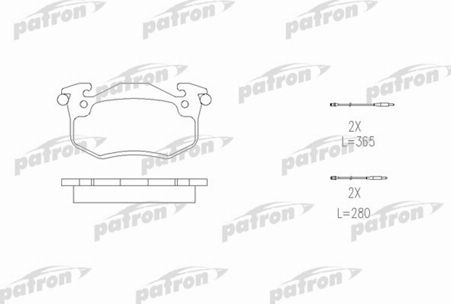 Patron PBP537 - Гальмівні колодки, дискові гальма autozip.com.ua