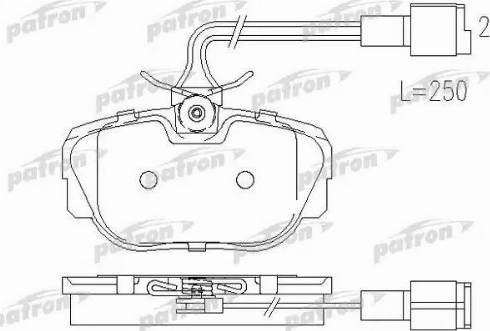 Patron PBP660 - Гальмівні колодки, дискові гальма autozip.com.ua