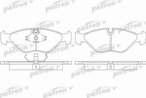 Patron PBP670 - Гальмівні колодки, дискові гальма autozip.com.ua