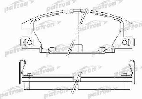 Patron PBP678 - Гальмівні колодки, дискові гальма autozip.com.ua