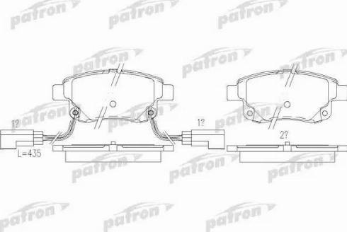 Patron PBP1930 - Гальмівні колодки, дискові гальма autozip.com.ua