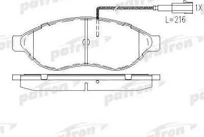 Patron PBP1925 - Гальмівні колодки, дискові гальма autozip.com.ua