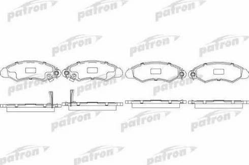 Patron PBP1459 - Гальмівні колодки, дискові гальма autozip.com.ua