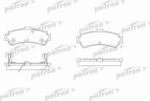 Patron PBP1454 - Гальмівні колодки, дискові гальма autozip.com.ua