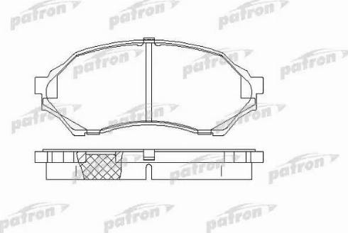 Patron PBP1455 - Гальмівні колодки, дискові гальма autozip.com.ua