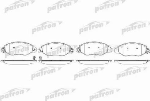 Patron PBP1461 - Гальмівні колодки, дискові гальма autozip.com.ua