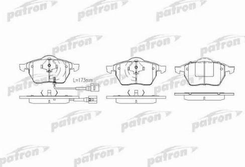 Patron PBP1463 - Гальмівні колодки, дискові гальма autozip.com.ua