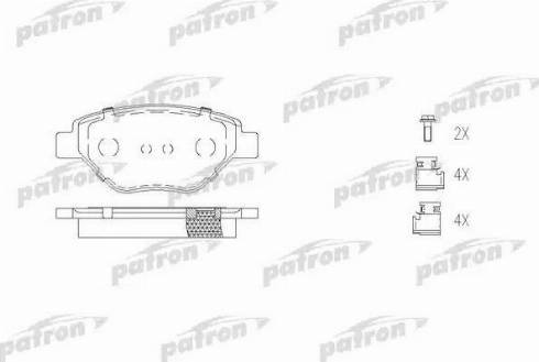 Patron PBP1409 - Гальмівні колодки, дискові гальма autozip.com.ua