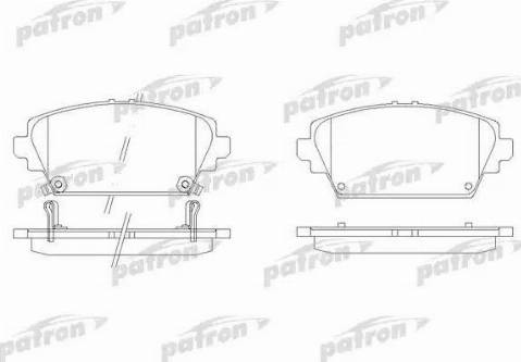 Patron PBP1580 - Гальмівні колодки, дискові гальма autozip.com.ua