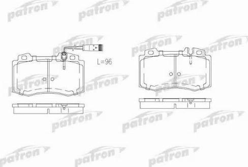 Patron PBP1426 - Гальмівні колодки, дискові гальма autozip.com.ua