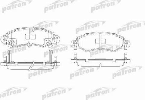 Patron PBP1423 - Гальмівні колодки, дискові гальма autozip.com.ua