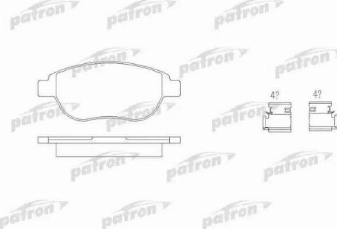 Patron PBP1476 - Гальмівні колодки, дискові гальма autozip.com.ua
