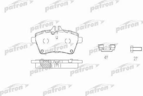 Patron PBP1593 - Гальмівні колодки, дискові гальма autozip.com.ua