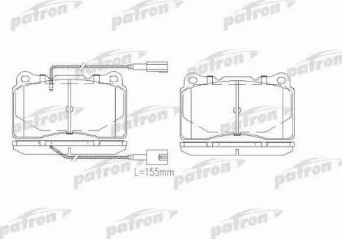 Patron PBP1545 - Гальмівні колодки, дискові гальма autozip.com.ua