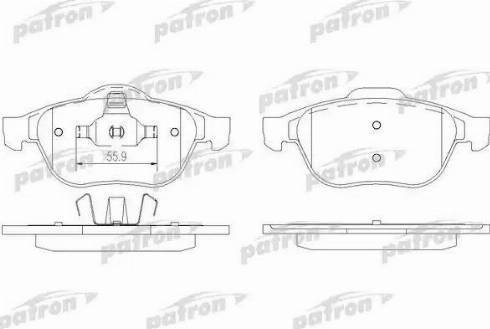 Patron PBP1541 - Гальмівні колодки, дискові гальма autozip.com.ua